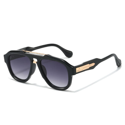 Modebewusste semi-transparente Schild-Sonnenbrille Brehn