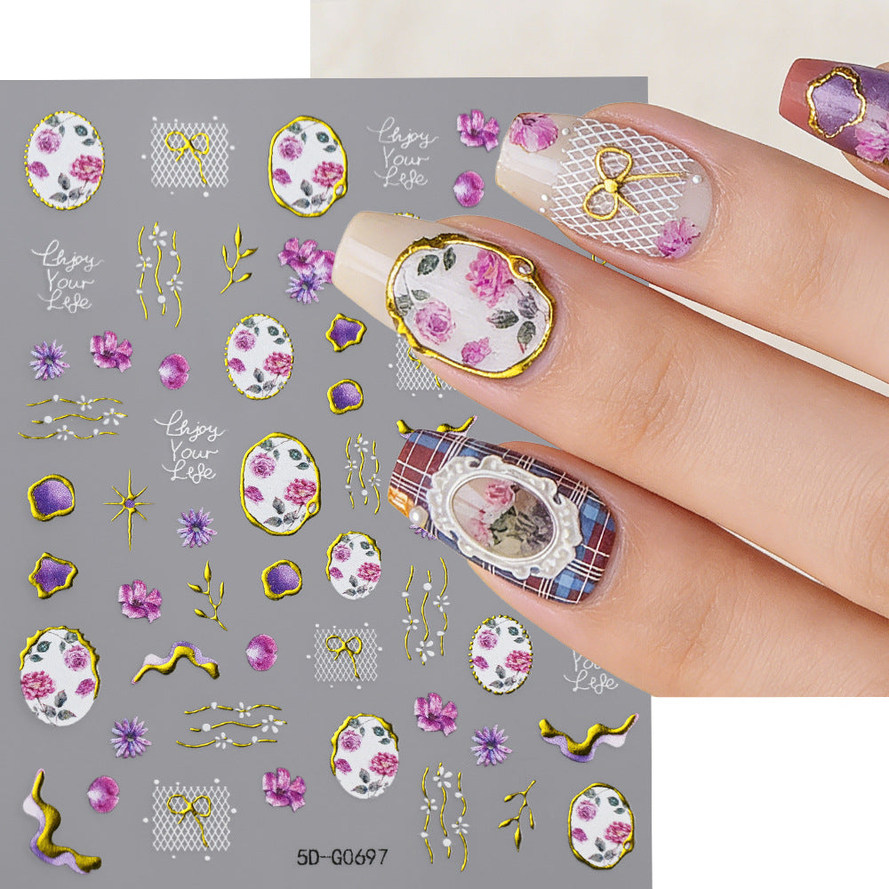 Kreatives Nagelkunst Sticker-Set