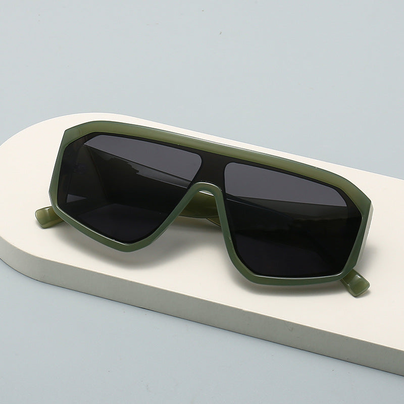 Herren Futuristische Übergroße Schild Sonnenbrille Brehn