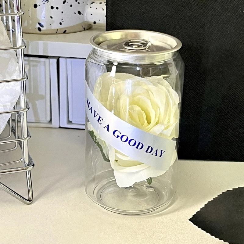 Dekorative Rosen In Glasbehälter Brehn