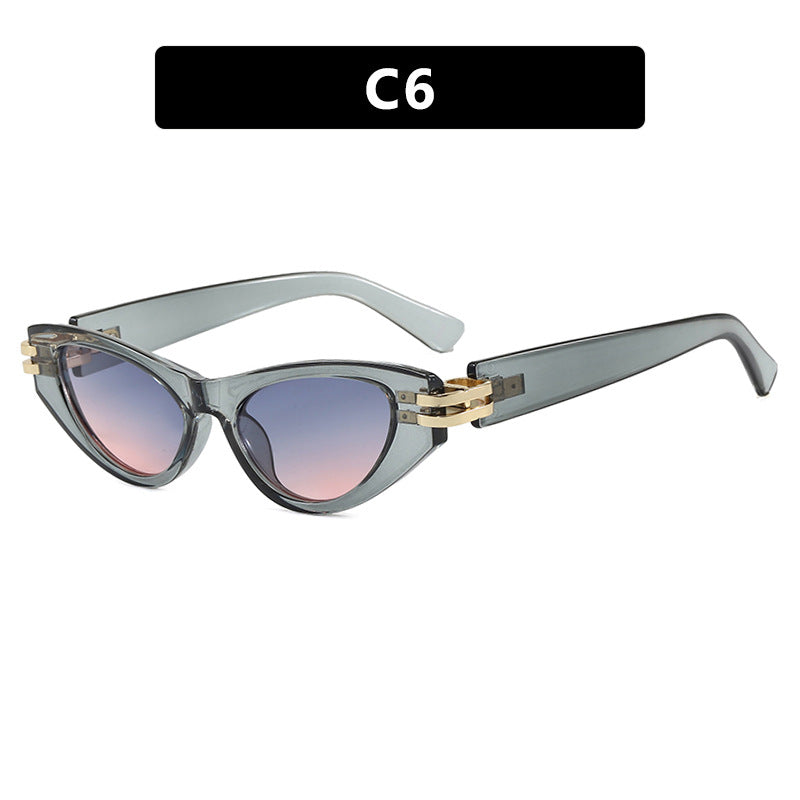 Damen Cat-Eye Sonnenbrille mit luxuriösen Akzenten Brehn