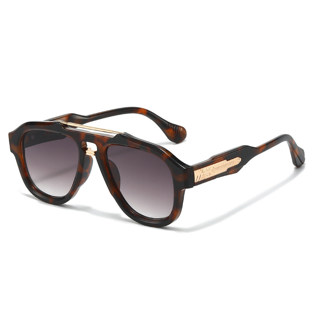 Modebewusste semi-transparente Schild-Sonnenbrille Brehn