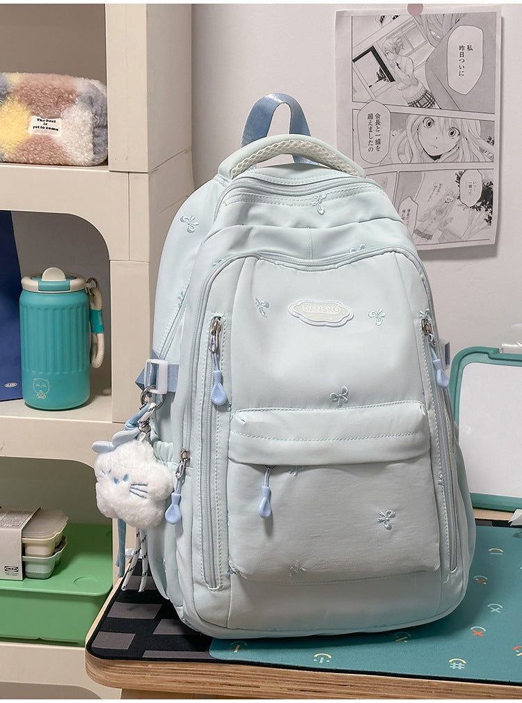 Gestickter Multi-Fach Freizeit-Schulrucksack