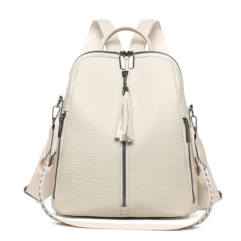Strukturierter Leder-Rucksack