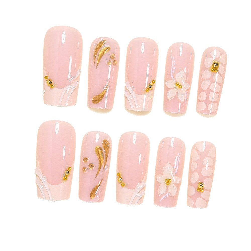 Dekorative 3D Blumen Nagelkunst Tipps Brehn