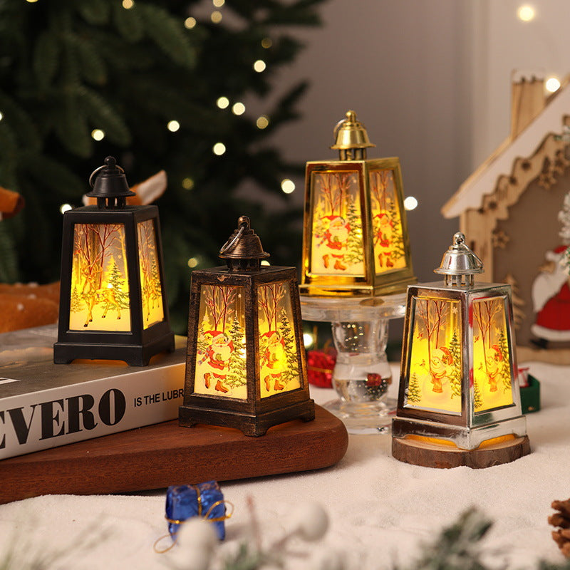 Dekorative Weihnachtslaterne mit Wintermotiven Brehn
