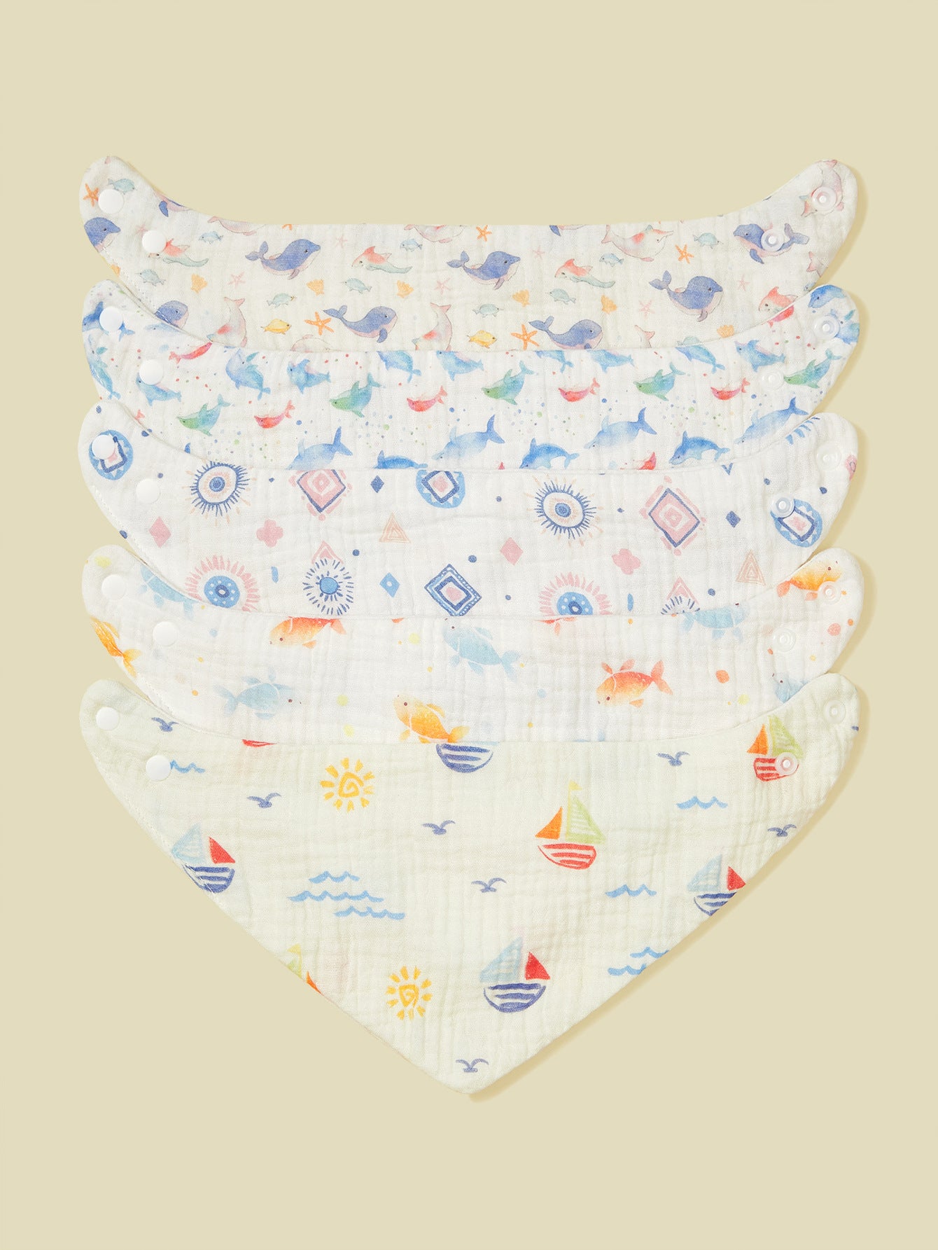 Weiche Musselin Baby Bandana Lätzchen Set Brehn