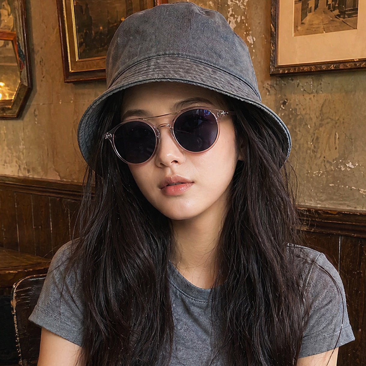 Damen modische Cat-Eye Sonnenbrille mit hochwertigem Kunststoffrahmen und polarisierten Gläsern Brehn