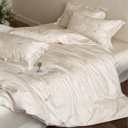 Luxus Jacquard Satin Bettbezug Set