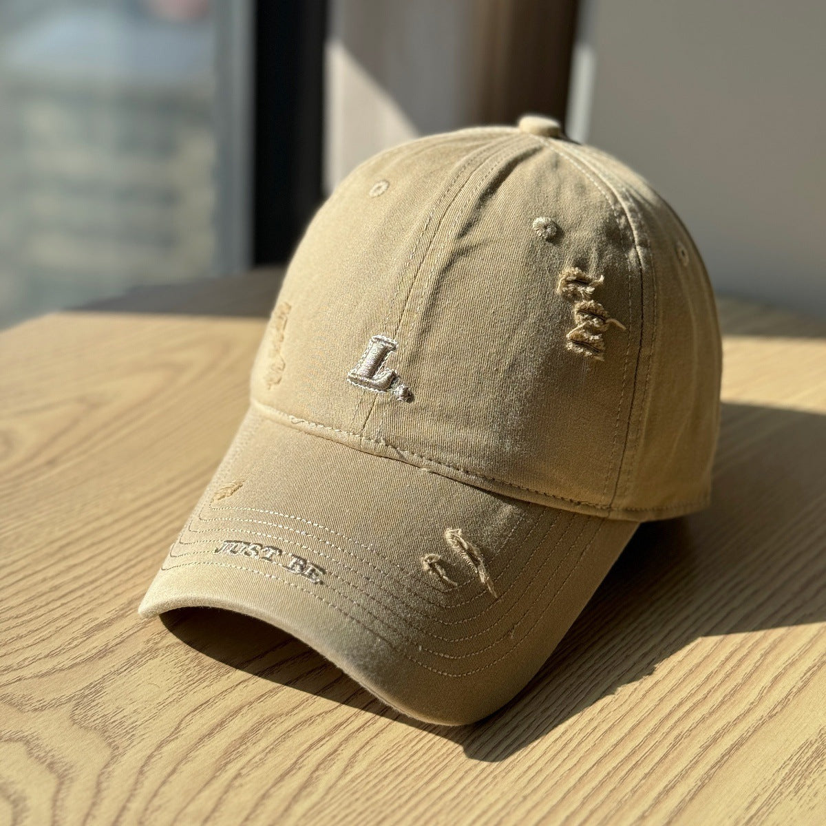 Damen Distressed Baumwoll-Baseballmütze Brehn