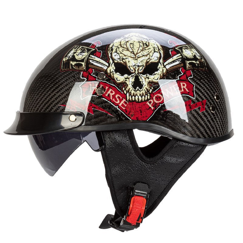 Grafisches Sicherheits-Schädel-Design Motorradhelm Brehn