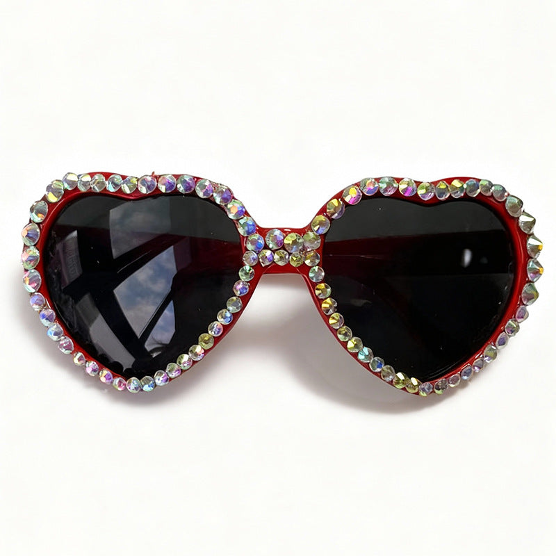 Herzförmige mit Strass verzierte Sonnenbrille Brehn