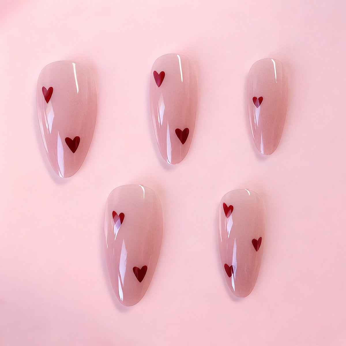 Heart-Attended Gel-Nagelverstärkungen Brehn