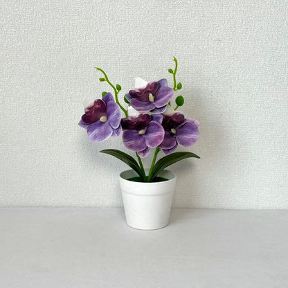 Elegante dekorative Orchideen-Blumenarrangement für die Wohnungseinrichtung