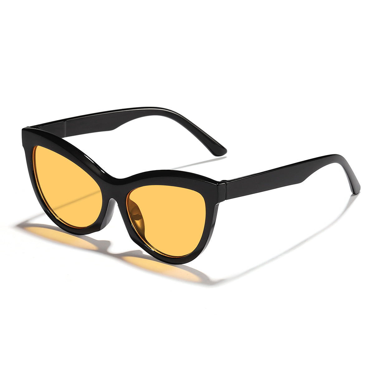 Damen trendige Schwarz-Weiß Sonnenbrille Brehn