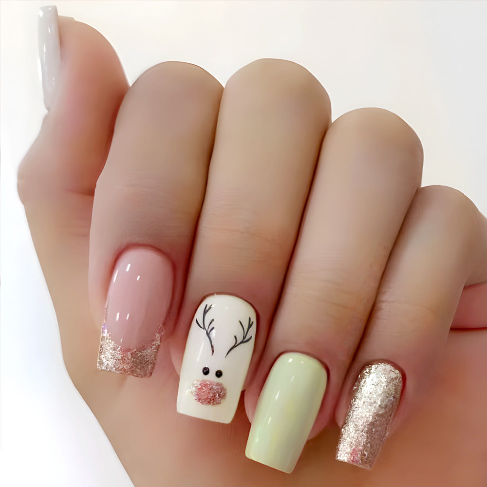 Festliche Saisonale Press-On Nagelkunst Set Brehn