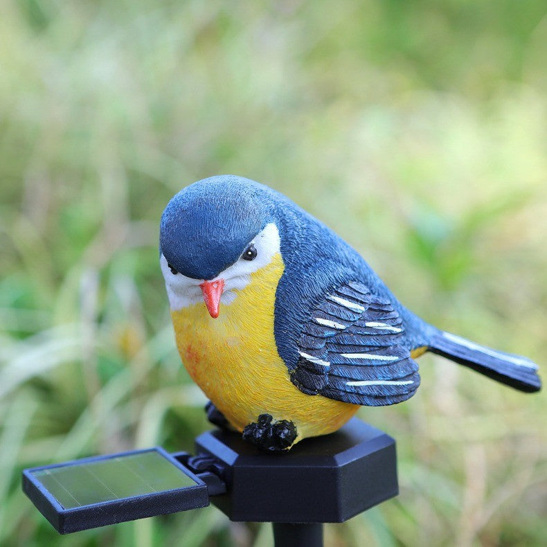 Realistischer Solar-Vogel-Gartenstecker Mit Bewegungssensor Und Wetterfestem Design Brehn