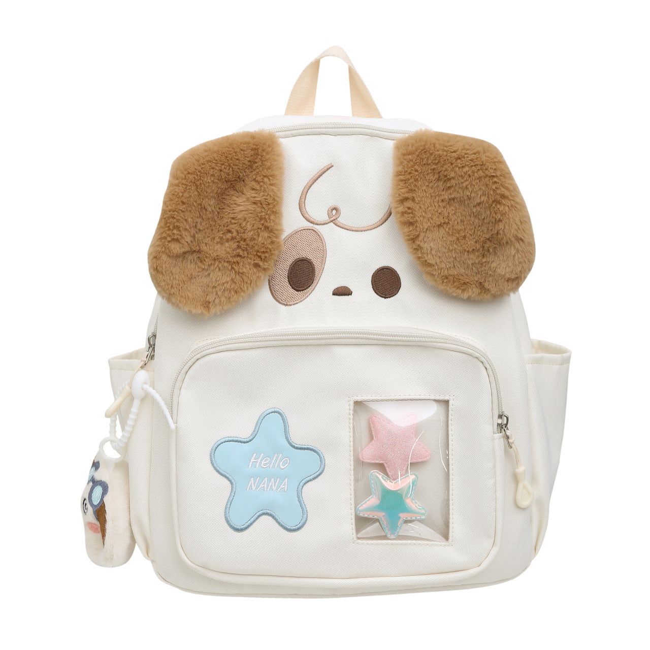 Kawaii Plüsch-Rucksack mit Hundedesign Brehn