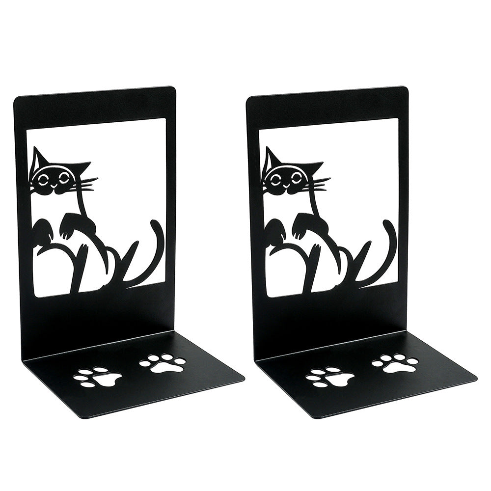 Kat Silhouette dekorative Buchstützen
