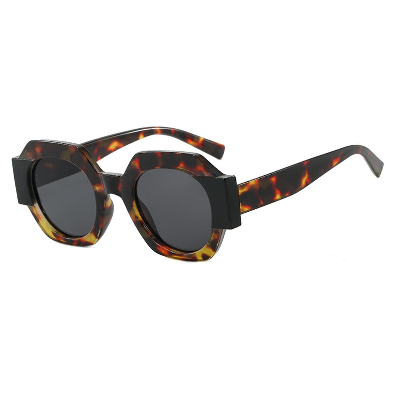 Damen trendige Sonnenbrille im hexagonalen Design Brehn