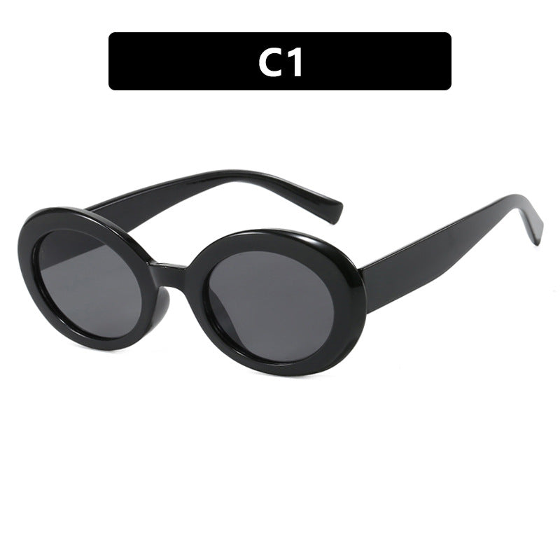 Damen runde Sonnenbrille mit elegantem Kunststoffrahmen und UV-Schutz Brehn