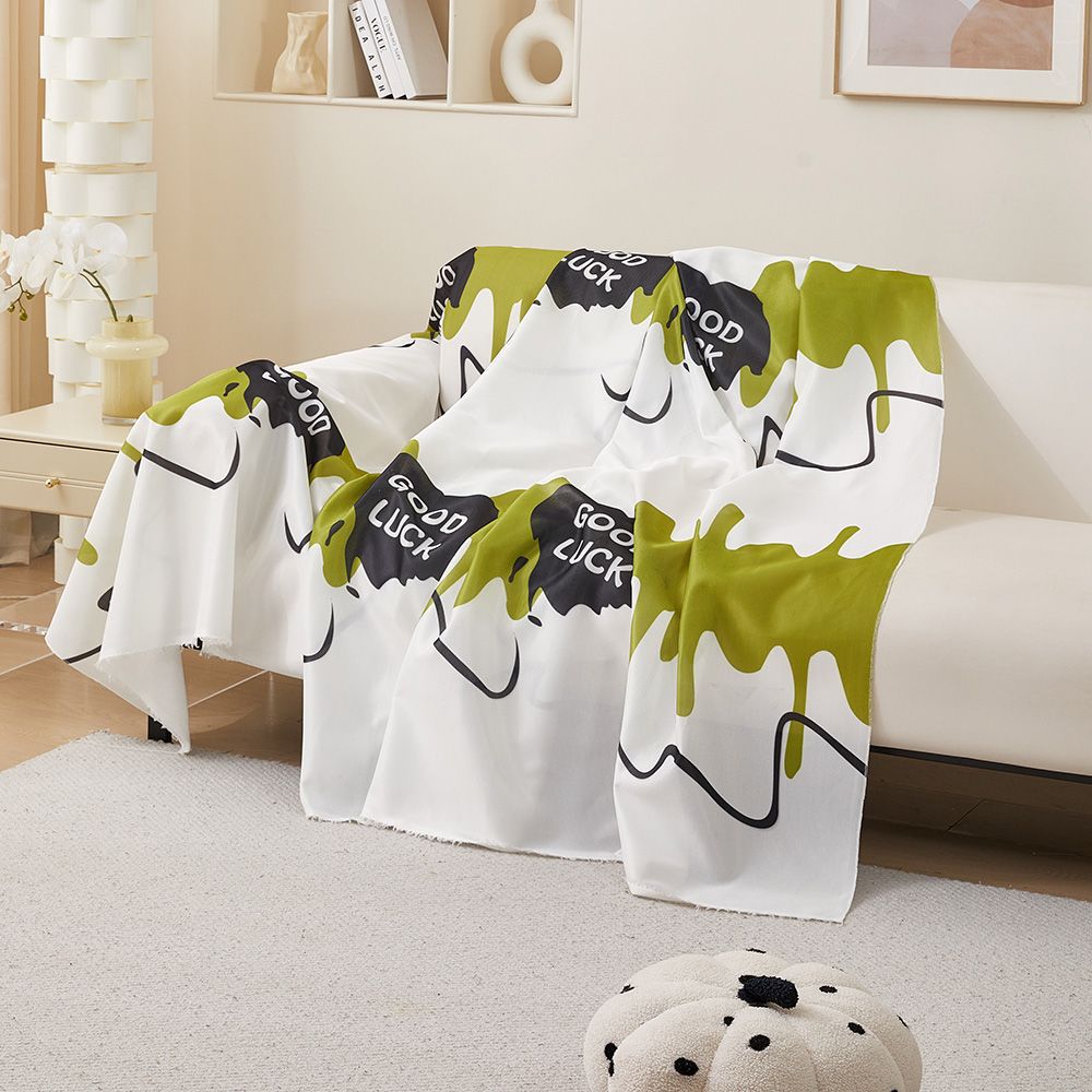 Gemütliche Strickwurfdecke