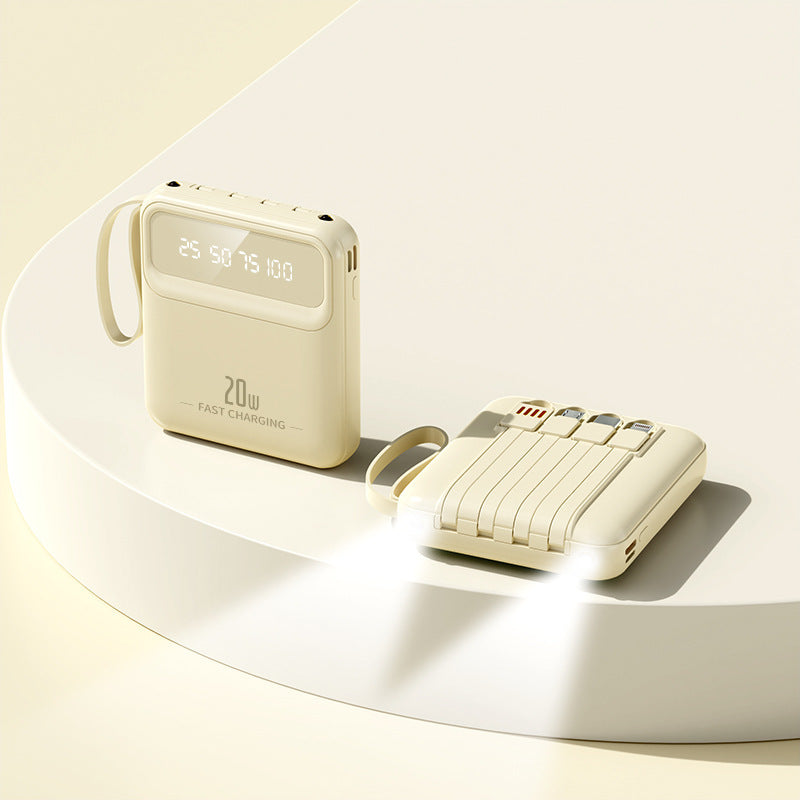 Tragbare Powerbank mit multifunktionaler Schnellladefähigkeit und digitaler Anzeige Brehn