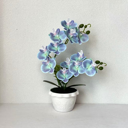 Elegante Künstliche Orchideen Blumenarrangement für die Innendekoration Zuhause