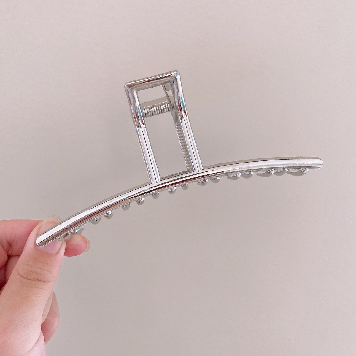Eleganter Chrome-Haarclip Brehn