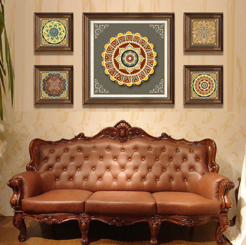 Dekorative Mandala Wanddekoration Set