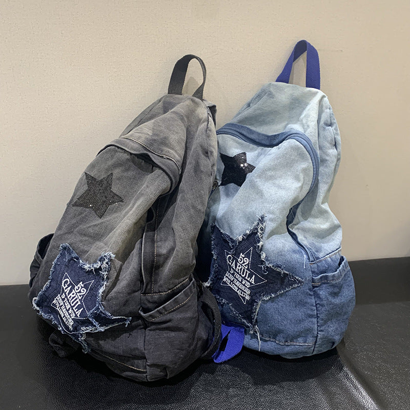 Denim Star Applikation Freizeit Schulrucksack Brehn