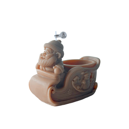 Santa Schlittenförmiger Kerzenhalter