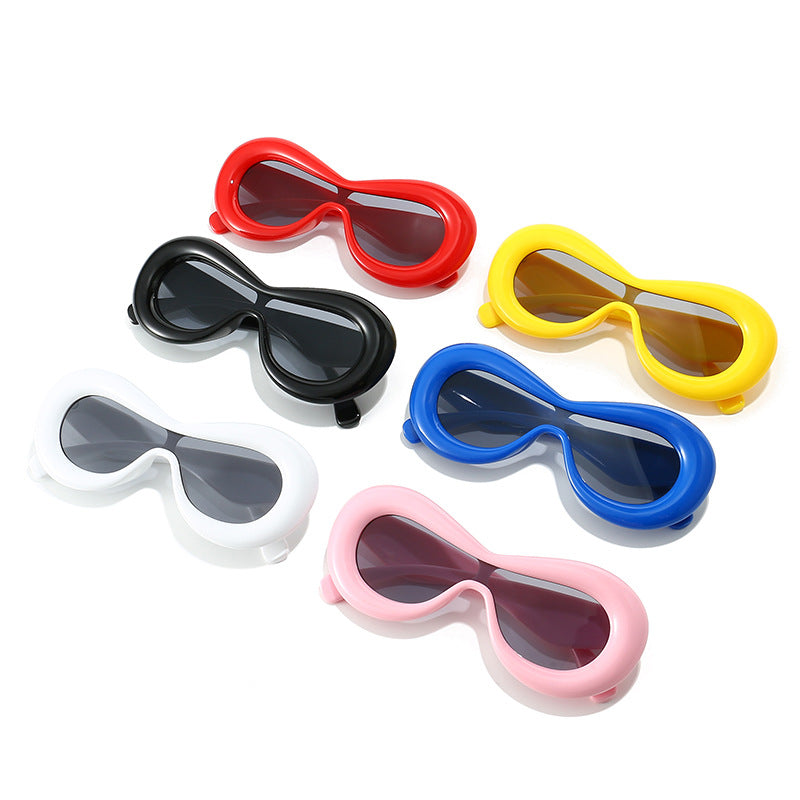 Damen futuristische Augenmaske Sonnenbrille Brehn