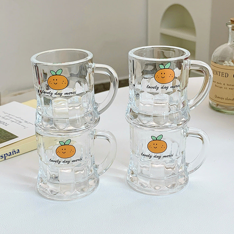 Keramiktassen Set mit Fröhlichem Orangendesign Brehn