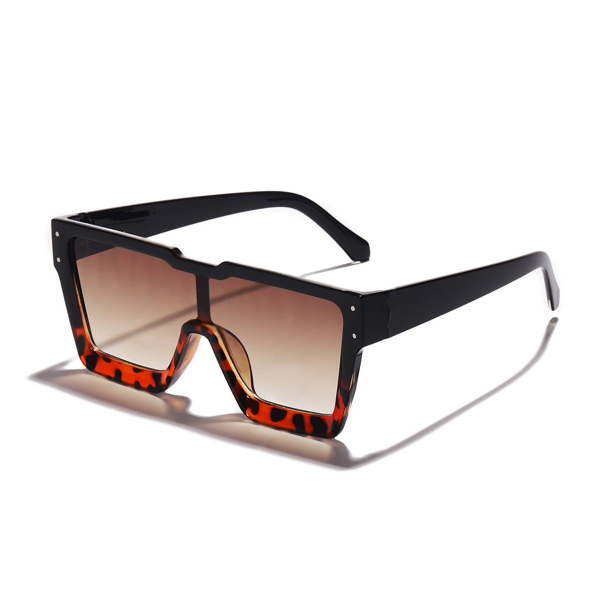 Damen statement Sonnenbrille mit breitem Rahmen und UV-Schutz Brehn