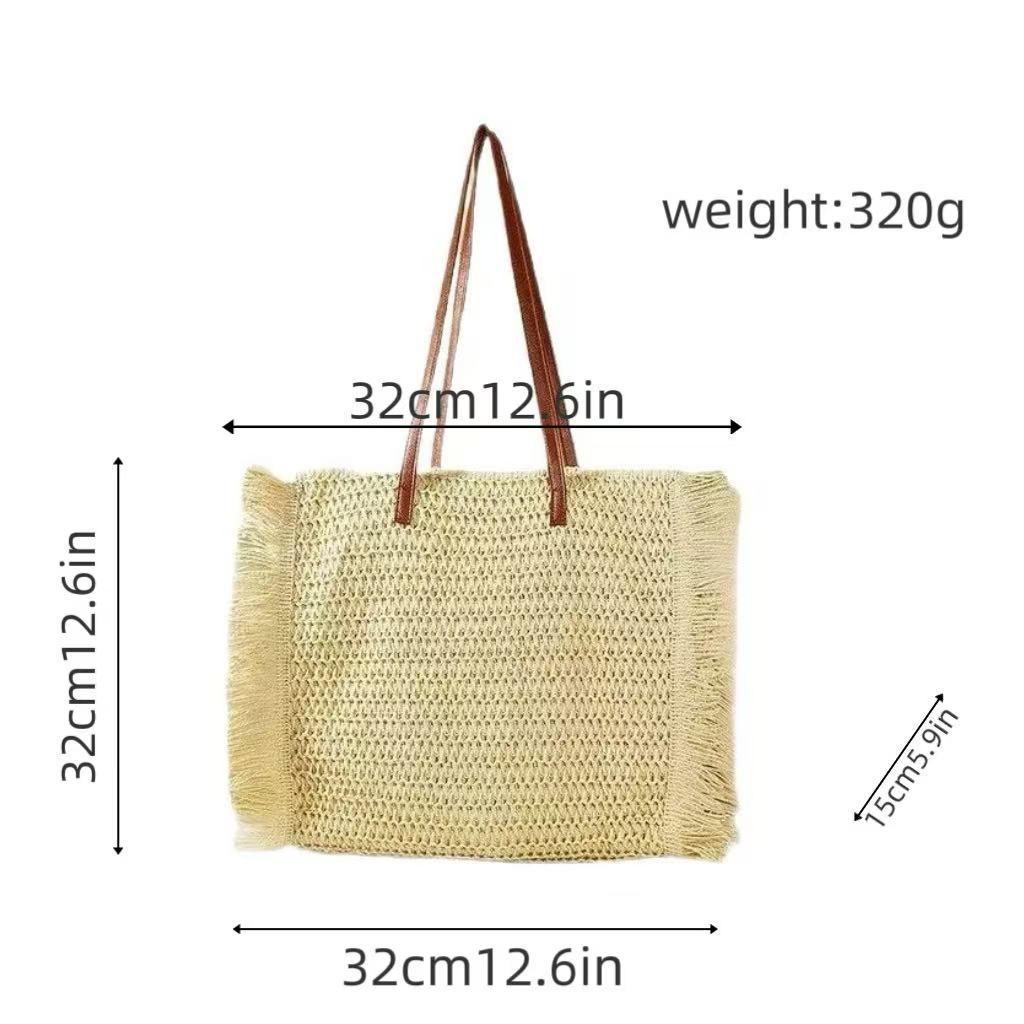 Elegante Raffia Einkaufstasche Brehn