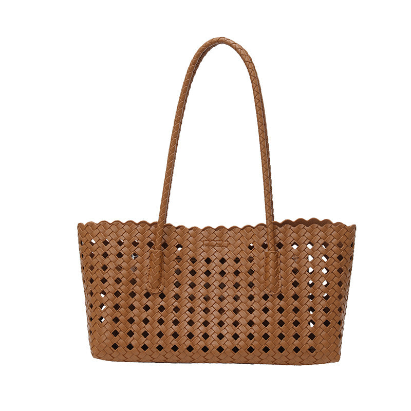WoHandgewebte Strohtaschenmarkt Tote Bag Brehn