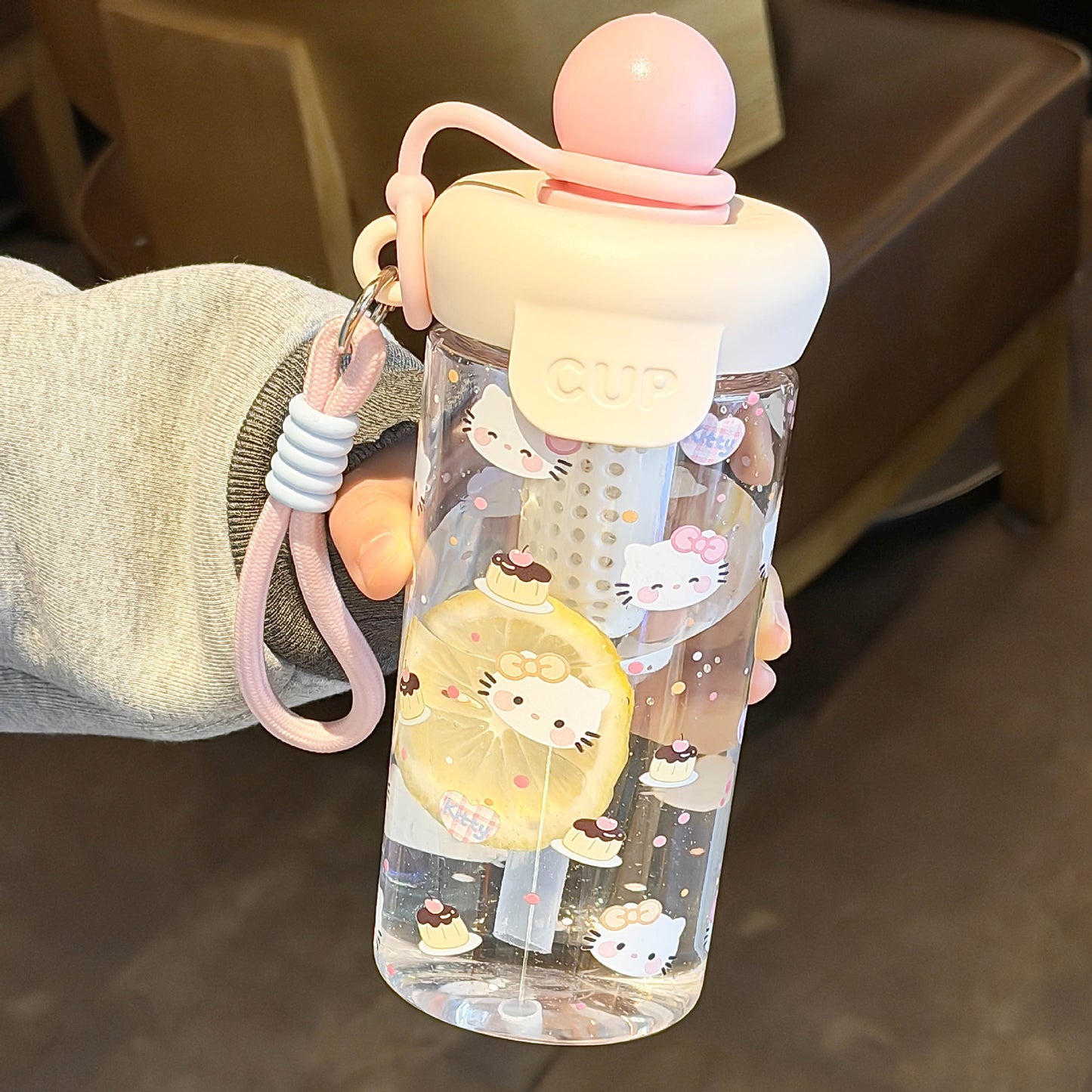 Damen Kreative Wasserflasche mit lässigem Motiv Brehn