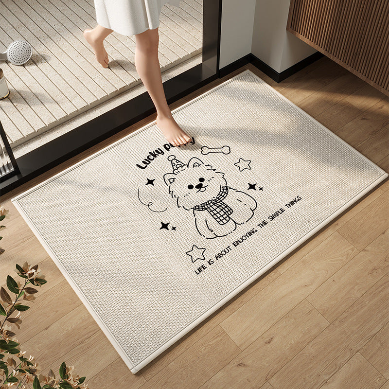 Elegante moderne Badezimmermatte Brehn