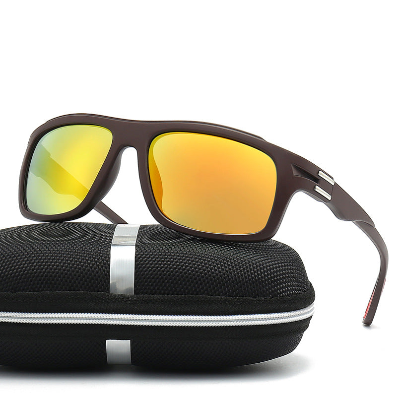Herren Sportliche Sonnenbrille mit polarisierten Gläsern und stoßfestem Rahmen Brehn