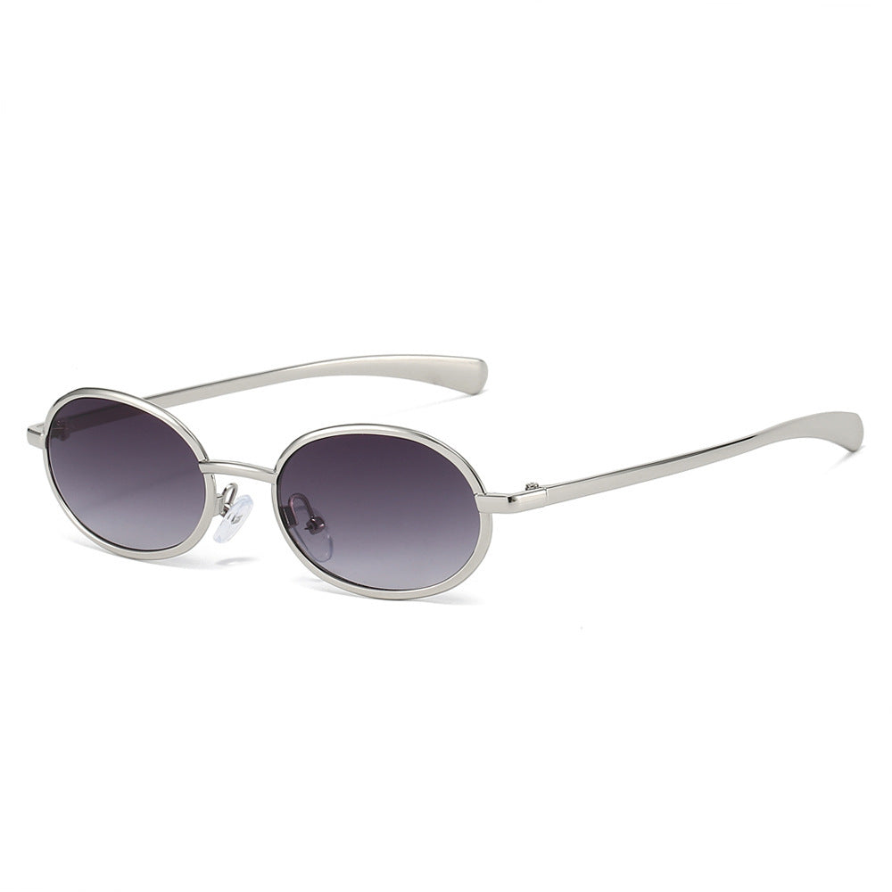 Stilvolle Retro-Oval-Sonnenbrille Brehn