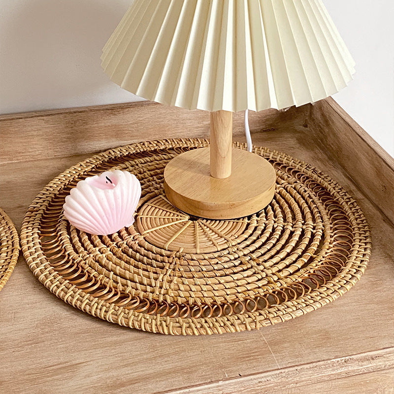 Damen Elegante handgewebte Rattanunterlage Brehn