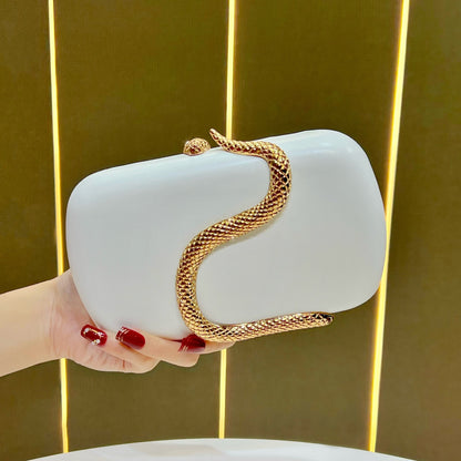 Stylische Schlangen-Detail Abend Clutch