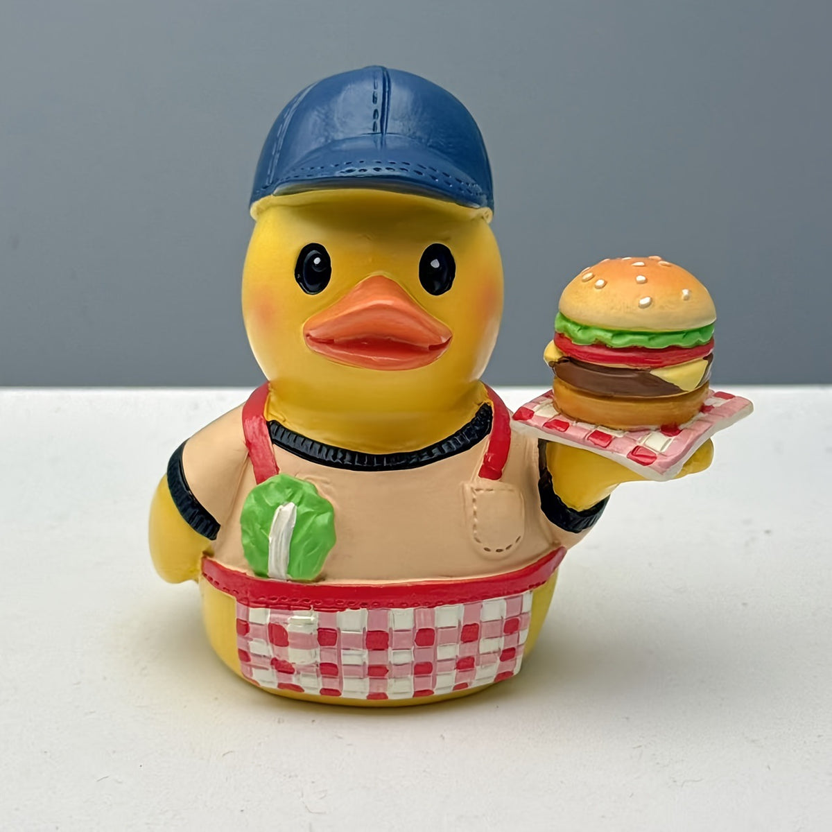 Lustige Gummiente als Grillmeister Brehn