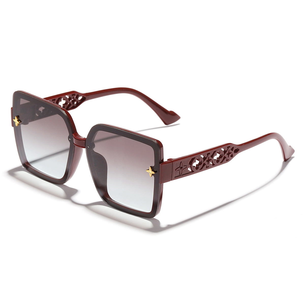 Damen modische Sonnenbrille mit filigranem Rahmen und graduierenden Gläsern Brehn