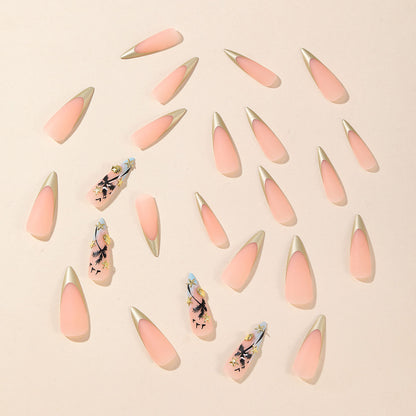 Künstlerische Stiletto Nagelkunst Brehn