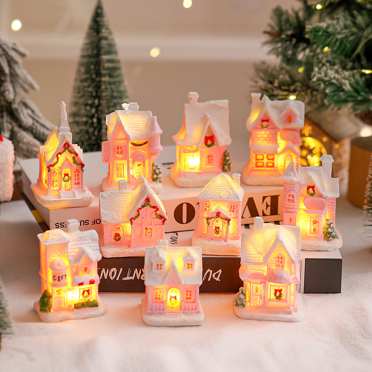 Beleuchtetes Weihnachtsdorf Haus Deko Brehn