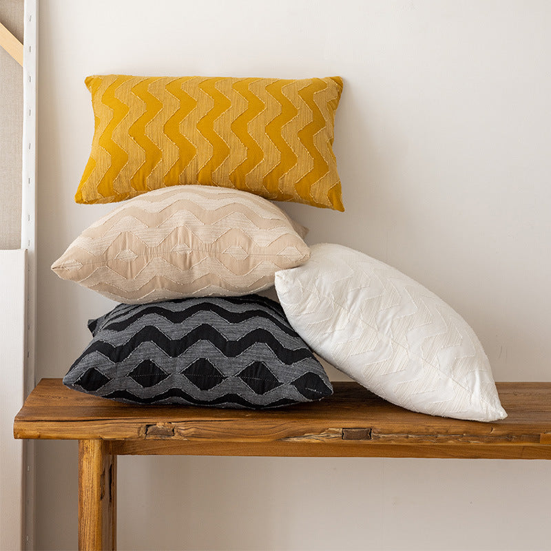 Chevron-Muster-Textur-Kissen