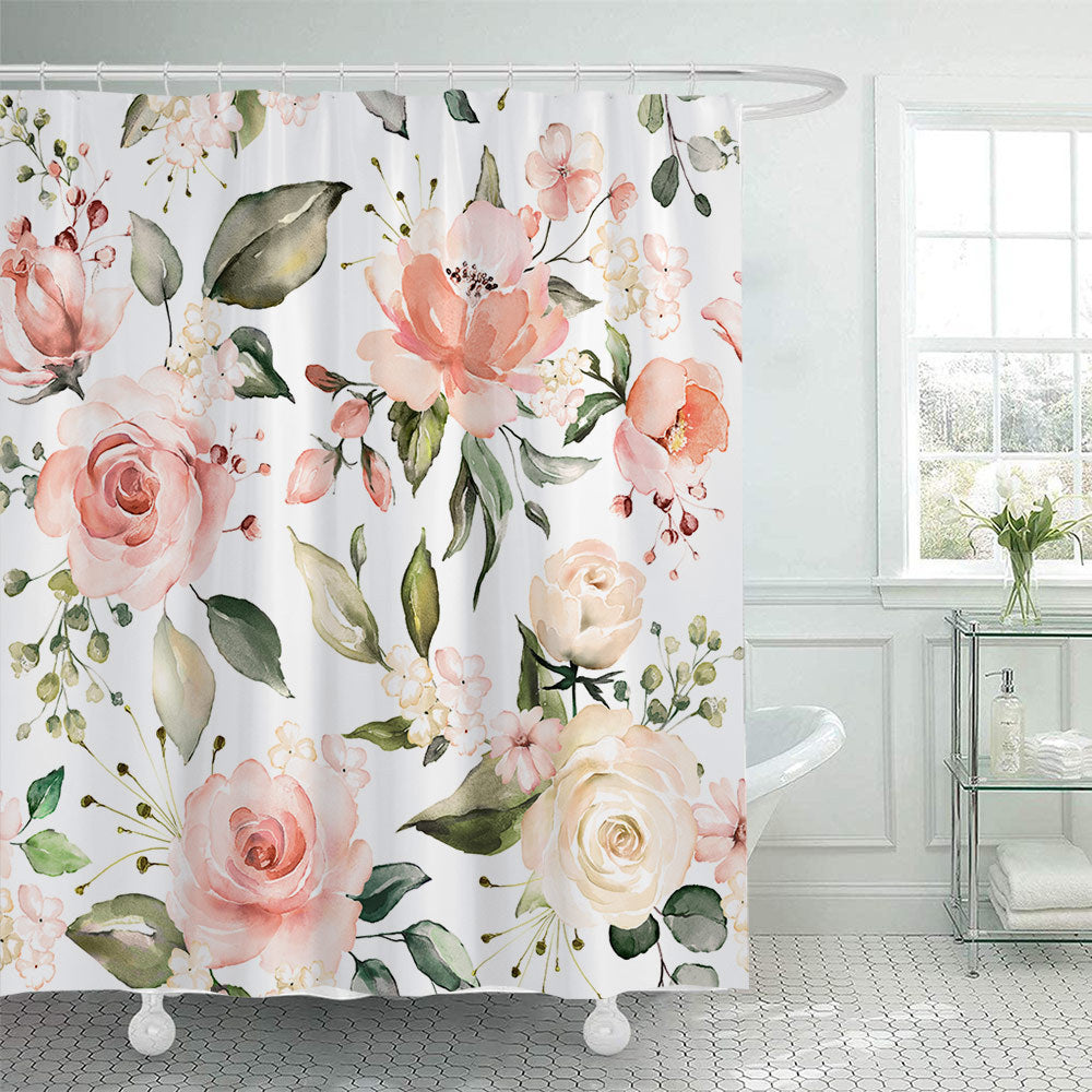 Blumenmuster Duschvorhang Brehn