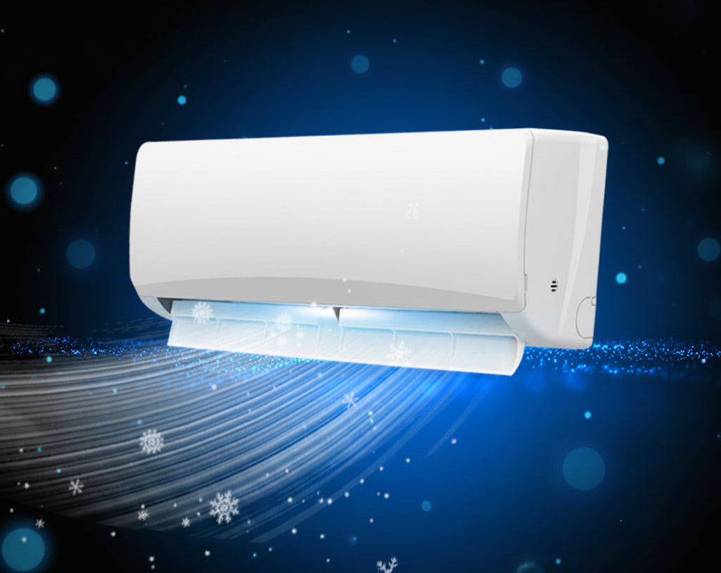Unisex nan wandhängende Split-Klimaanlage energieeffizient Inverter Kühl- und Heizgerät mit HEPA-Filtration Brehn